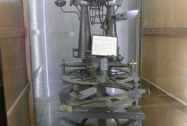 Theodolite made for the Great Trigonometrical Survey in 1830, now displayed at Kolkata’s Victoria Memorial.