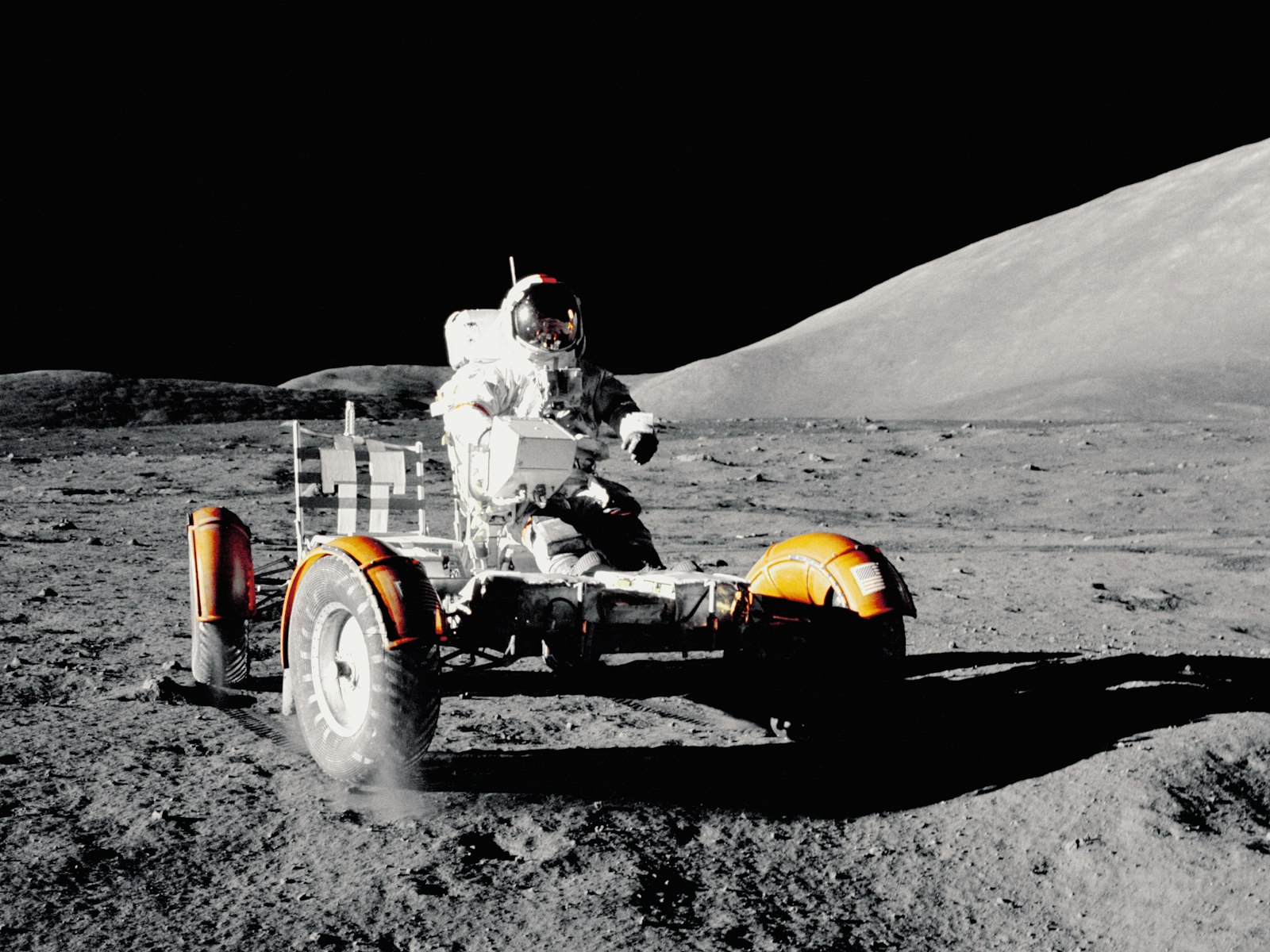 Apollo 17 astronaut Gene Cernan on the Moon