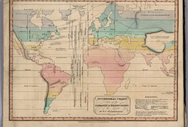 Isothermal Chart, or View of the Climates and Productions of the Earth; complete map with original borders and legend