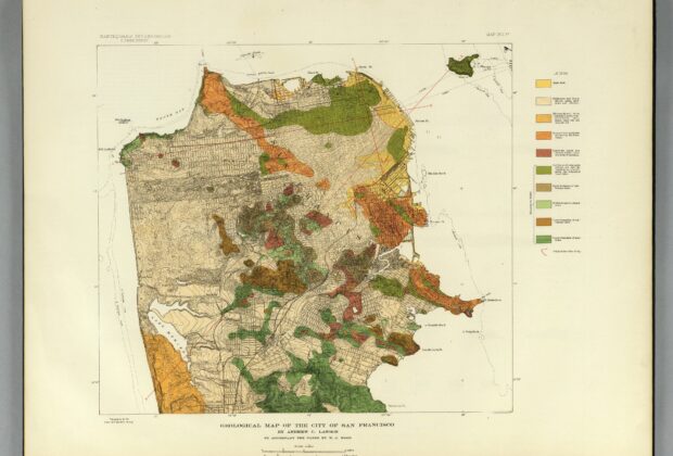 Geological map of the city of San Francisco; complete map with original borders and legend