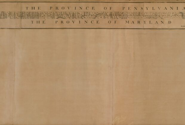 Survey plan of the west line forming the boundary between Maryland and Pennsylvania.