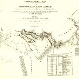Topographical map of the road from Missouri to Oregon, commencing at the mouth of the Kansas in the Missouri River and ending at the mouth of the Walla-Wallah in the Columbia — Section 5 of 7