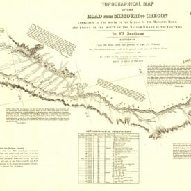 Topographical map of the road from Missouri to Oregon, commencing at the mouth of the Kansas in the Missouri River and ending at the mouth of the Walla-Wallah in the Columbia — Section 6 of 7
