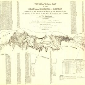 Topographical map of the road from Missouri to Oregon, commencing at the mouth of the Kansas in the Missouri River and ending at the mouth of the Walla-Wallah in the Columbia — Section 7 of 7