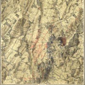 Map of the battle field of Gettysburg. July 1st, 2nd, 3rd, 1863 — Third day’s battle, July 3, 1863
