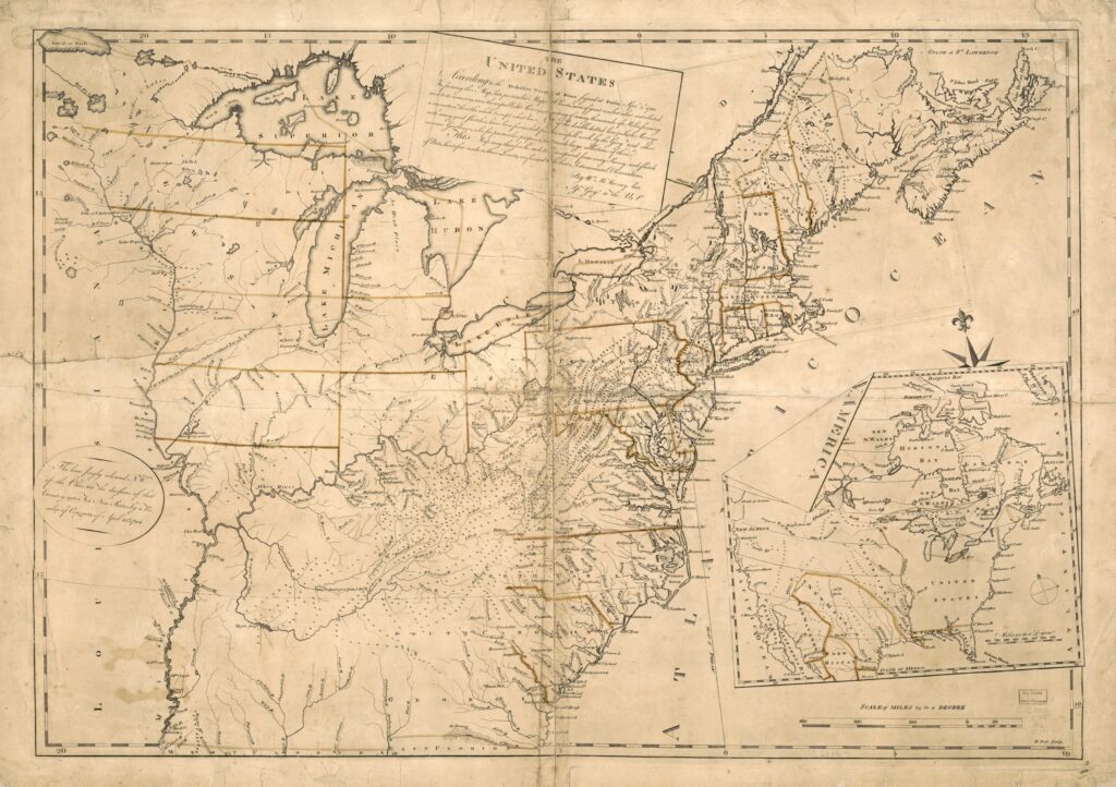 The United States according to the definitive treaty of peace signed at Paris Sept. 3d. 1783