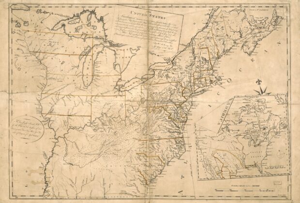 The United States according to the definitive treaty of peace signed at Paris Sept. 3d. 1783