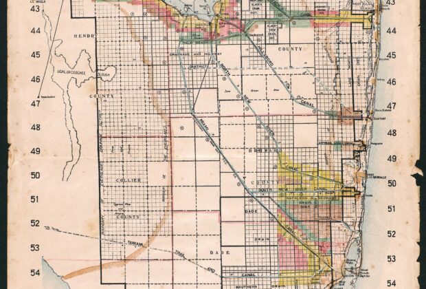 Map of Everglades Drainage District of Florida — Catalog page 1: complete map scan