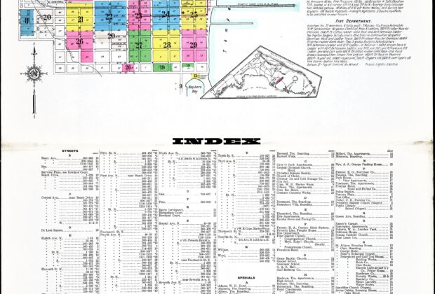 St. Petersburg, Pinellas County, Florida, 1913 — Sheet 1: title, key, index map and street index