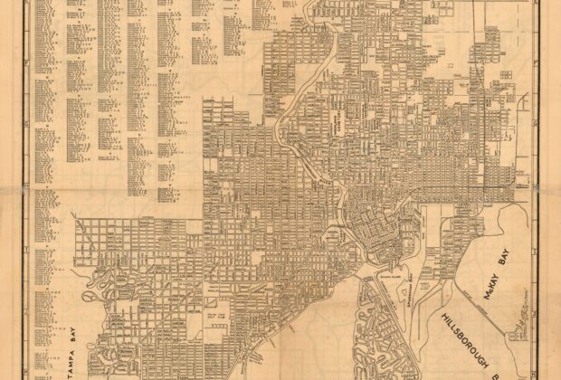 Historical promotional map titled Tampa, Florida’s Greatest City, issued by the Tampa Board of Trade.