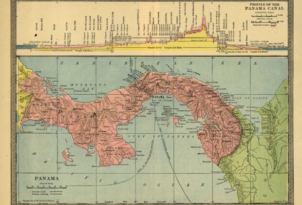 Historical map of Panama, reproduced from the Library of Congress collection.